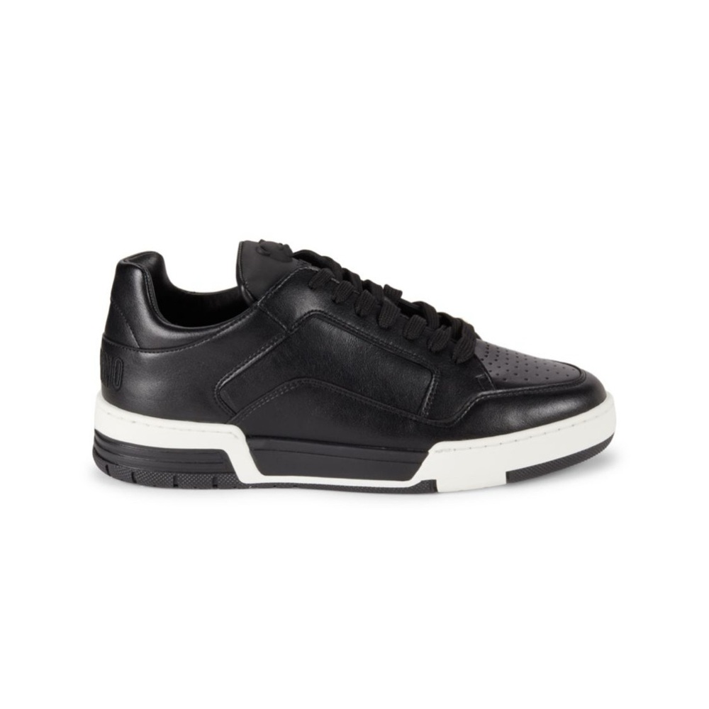 Moschino Streetball Leather Court Sneakers